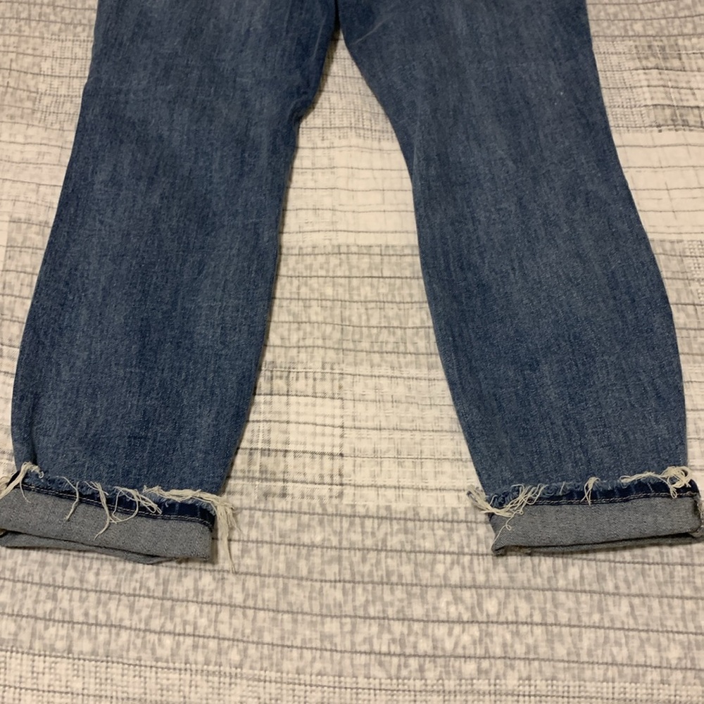 Judy blue lunch break size 7/28 mid rise distressed boyfriend jeans NWT - Picture 6 of 7
